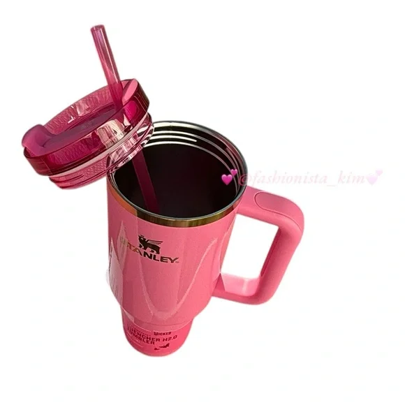 40oz Stanley X Wicked tumbler cup pink NEW - Picture 9 of 11